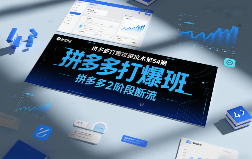 拼多多打爆班原创技术第54期，拼多多2阶段断流-追逐云网创