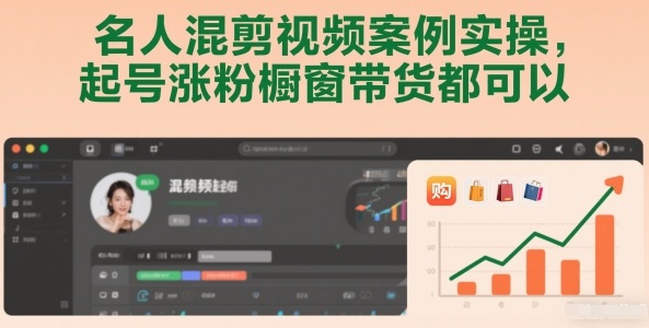 名人混剪视频案例实操,起号涨粉橱窗带货都可以-追逐云网创