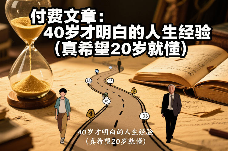 付费文章：40岁才明白的人生经验(真希望20岁就懂)-追逐云网创