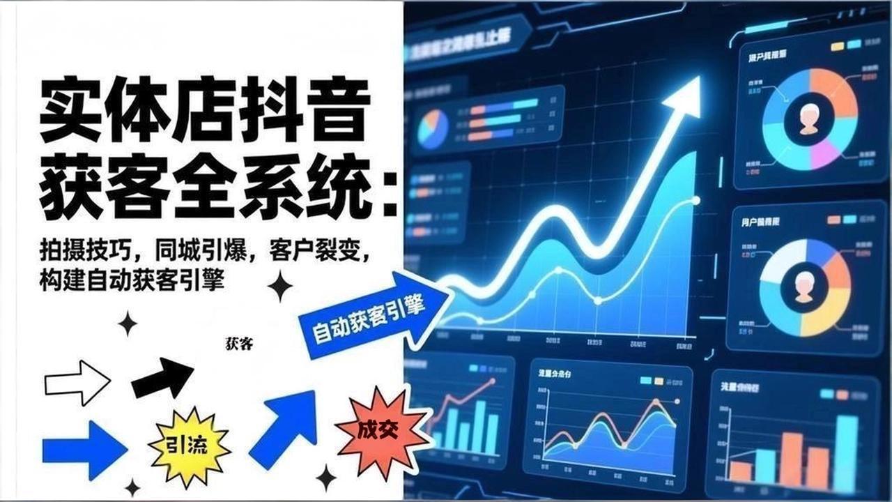 2026实体店抖音获客全系统：拍摄技巧，同城引爆，客户裂变，构建自动获客引擎-追逐云网创
