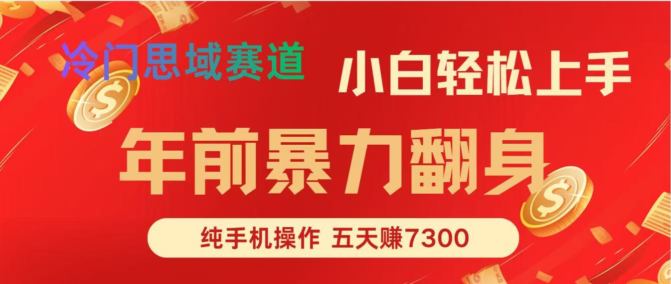 年前爆火项目，5天赚了7300-追逐云网创
