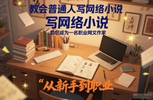 教会普通人写网络小说，助您成为一名职业网文作家-追逐云网创