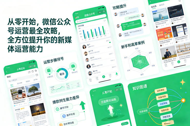 从零开始，微信公众号运营最全攻略，全方位提升你的新媒体运营能力-追逐云网创