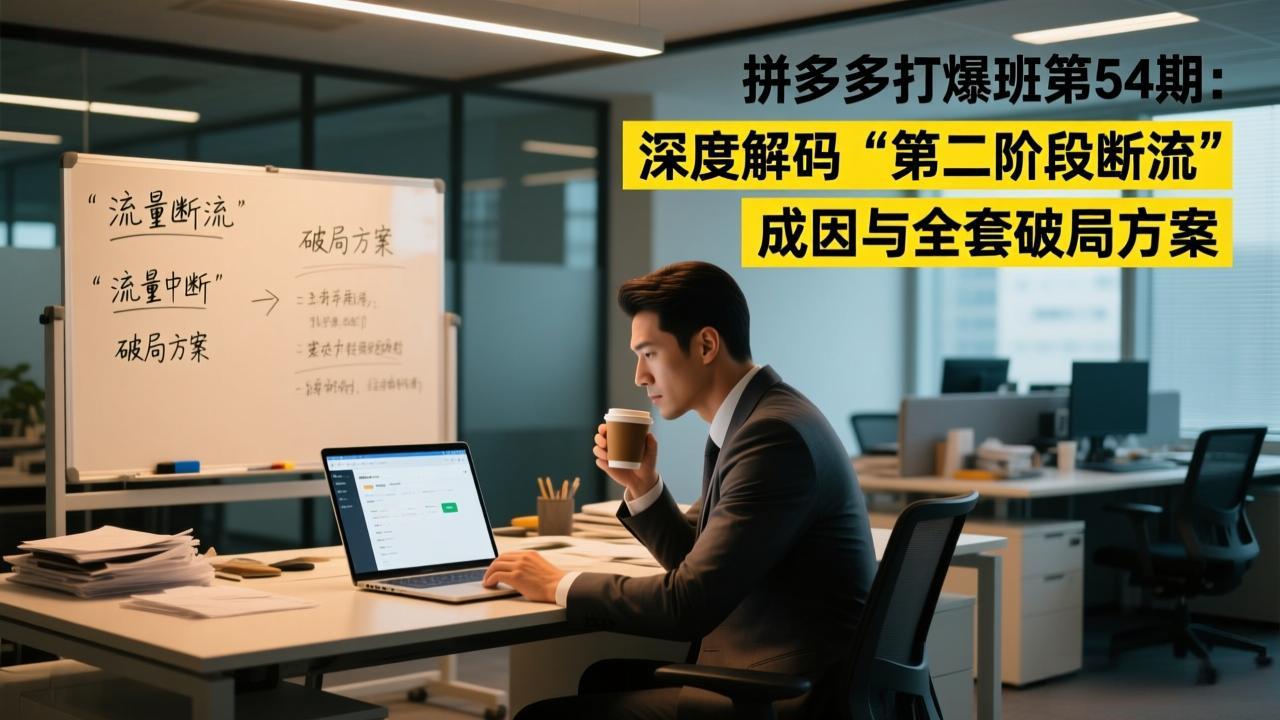 拼多多打爆班第54期:深度解码“第二阶段断流”成因与全套破局方案-追逐云网创