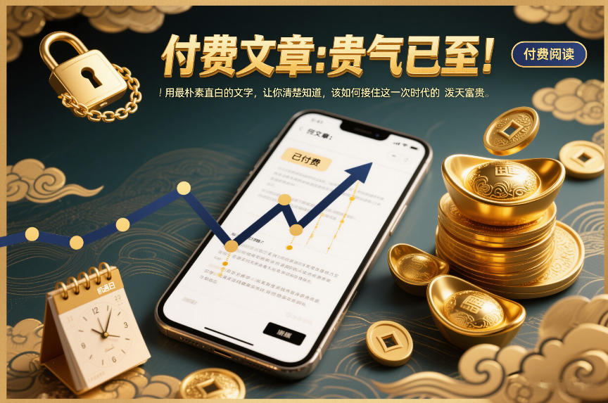 付费文章：贵气已至！用最朴素直白的文字，让你清楚知道，该如何接住这一次时代的泼天富贵-追逐云网创