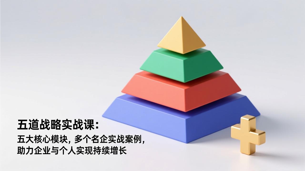 五道战略实战课：五大核心模块，多个名企实战案例，助力企业与个人实现持续增长-追逐云网创