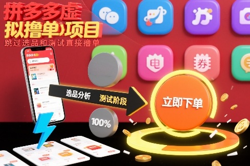拼多多虚拟撸单项目，跳过选品和测试直接撸单-追逐云网创