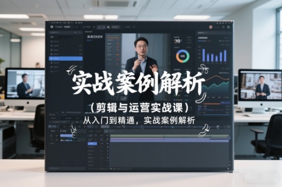 剪辑与运营实战课，从入门到精通，实战案例解析(更新2026)-追逐云网创