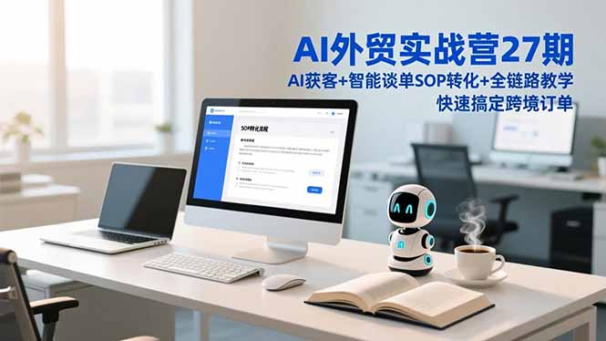 AI外贸实战营27期，AI获客+智能谈单+SOP转化+全链路教学，快速搞定跨境订单-追逐云网创