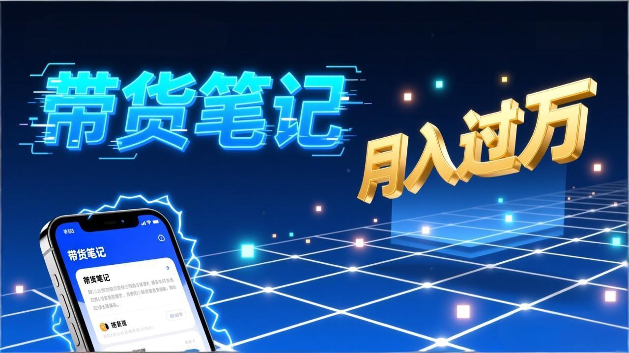 小红书爆款笔记带货实战：拆解封面标题正文全要素，手把手教你单篇笔记带货月入过万-追逐云网创