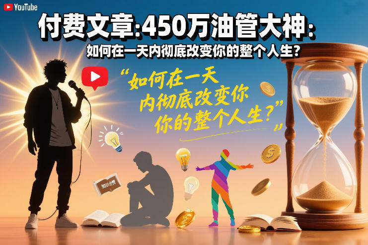 付费文章：450万油管大神：如何在一天内彻底改变你的整个人生？-追逐云网创