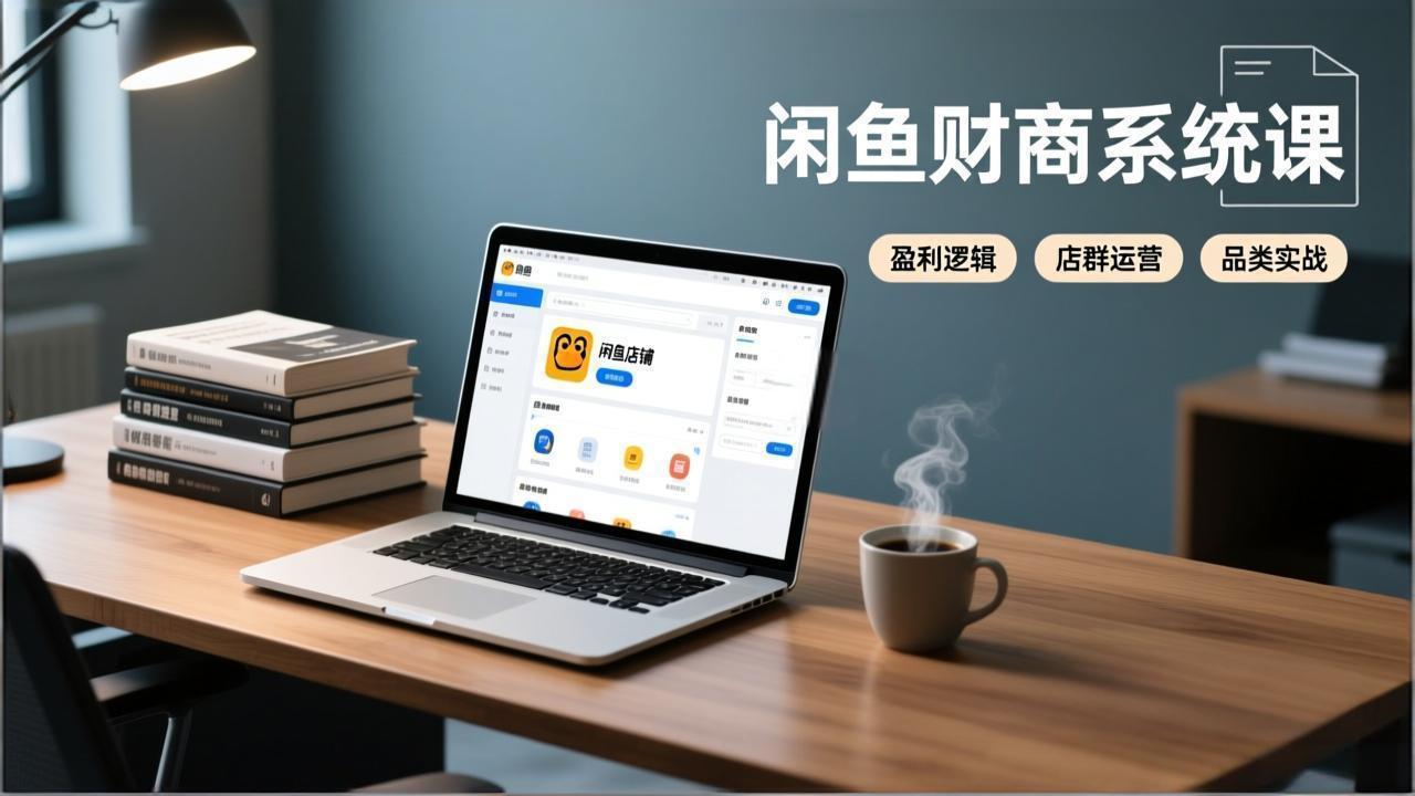 闲鱼财商系统课：从盈利逻辑、店群运营到品类实战，实现稳定月入过万-追逐云网创
