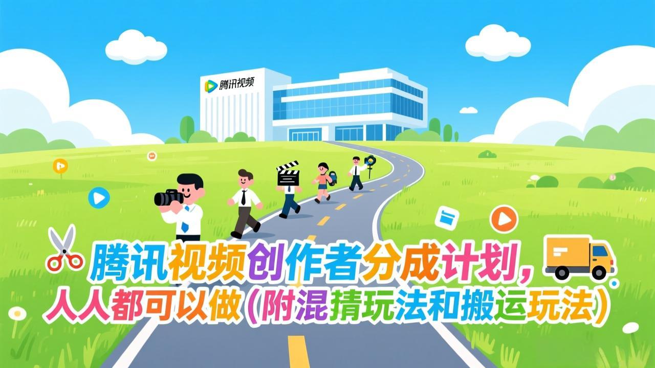 腾讯视频创作者分成计划，人人都可以做(附混剪玩法和搬运玩法-追逐云网创