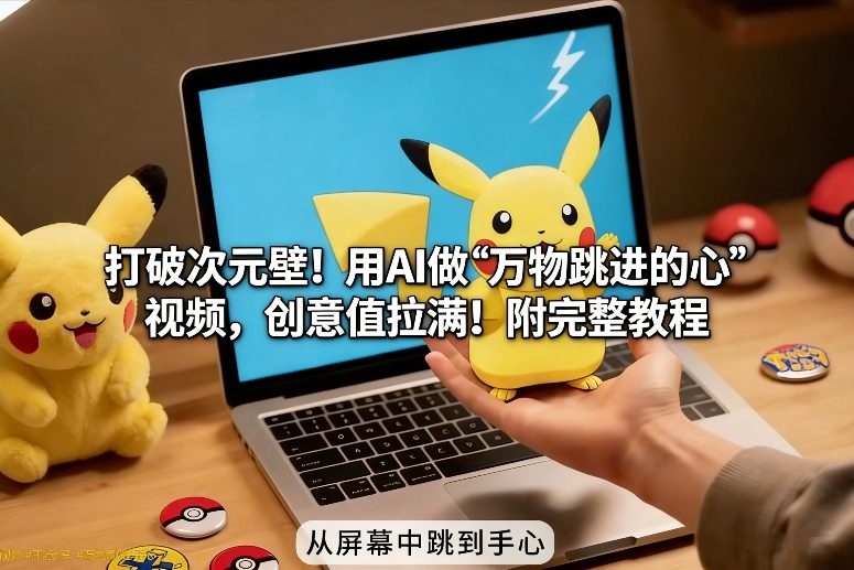 打破次元壁！用AI做【万物跳进手心】视频，创意值拉满！附完整教程-追逐云网创