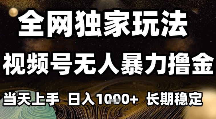 年底最新独家视频号无人直播撸礼物，小白也能轻松日入1k+，长期稳定，可批量复制【揭秘】-追逐云网创