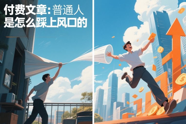 付费文章：普通人是怎么踩上风口的-追逐云网创