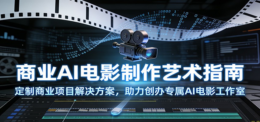 商业AI电影制作艺术指南：定制商业项目解决方案，助力创办专属AI电影工作室-追逐云网创