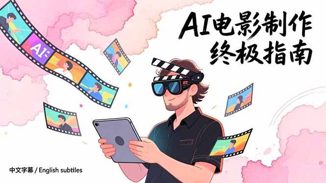 AI电影制作终极指南：从创意到成片，系统掌握智能影视全流程实战课(中英字幕-追逐云网创