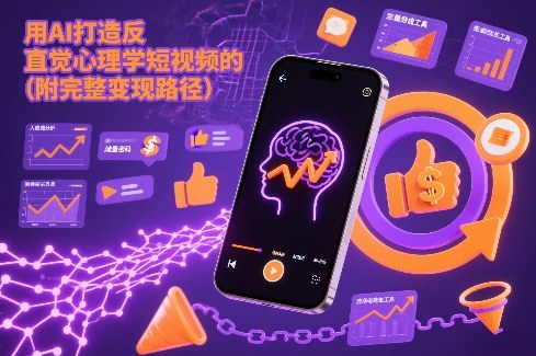 用AI打造“反直觉”心理学短视频的流量密码(附完整变现路径)-追逐云网创