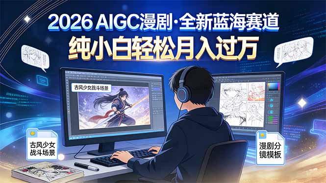 2026年全新蓝海赛道，纯小白轻松月入过万-追逐云网创