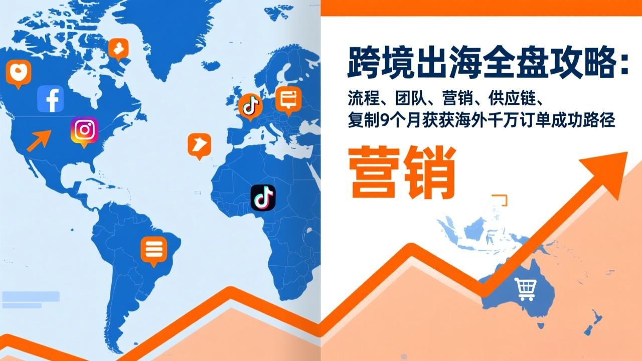 跨境出海全盘攻略：流程，团队，营销，供应链，复制9个月斩获海外千万订单成功路径-追逐云网创