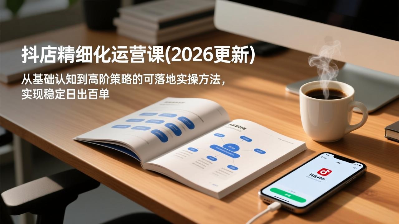 抖店精细化运营课(2026更新-追逐云网创