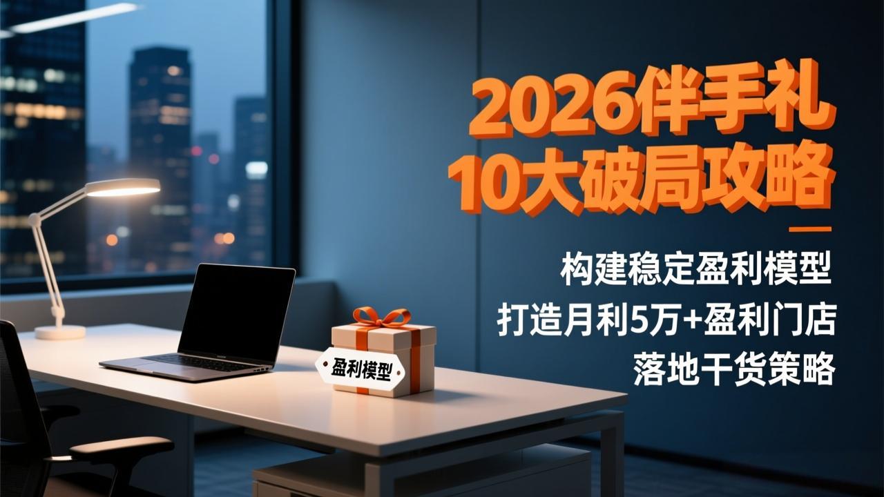 2026伴手礼10大破局攻略：构建稳定盈利模型，打造月利5万+盈利门店，落地干货策略-追逐云网创